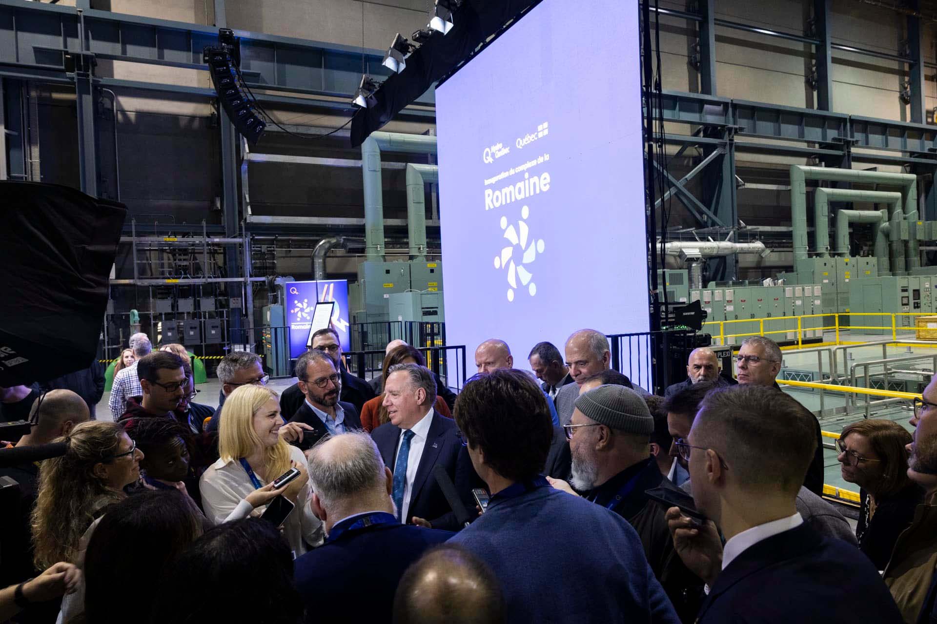 Inauguration du complexe de la Romaine